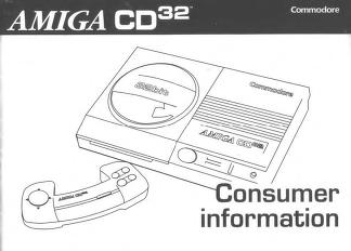 ³² Amiga Amiga CD ³² Consumer Informazioni Commodore 